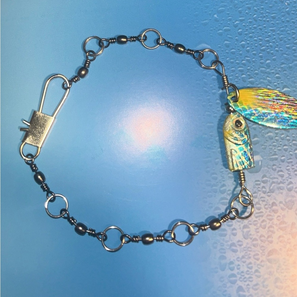 Blue and Silver Vintage-Inspired Jewelry Bracelet